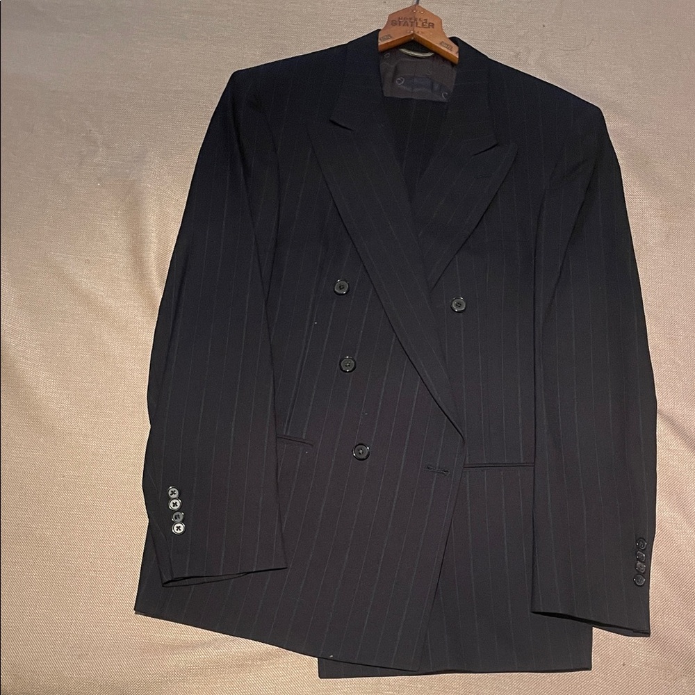 Dior Black Pinstripe Men's Suit
